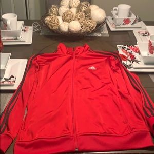 Red adidas jacket